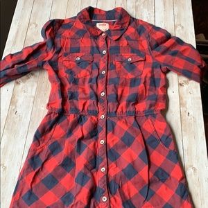 Girls flannel dress